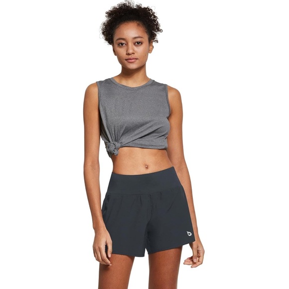 Baleaf Pants - BALEAF 5”  Gray Athletic Shorts